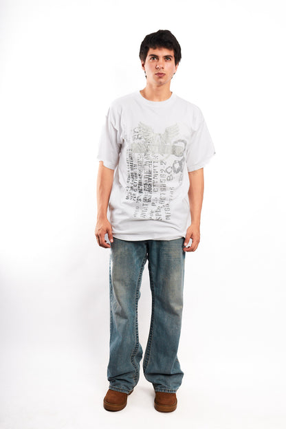Y2K Vintage Avirex Graphic Tee (L)