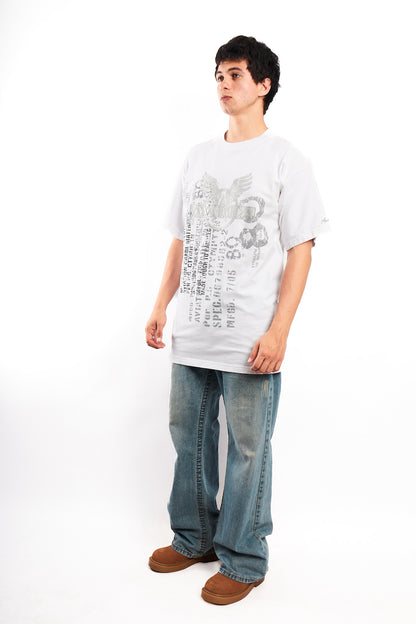 Y2K Vintage Avirex Graphic Tee (L)