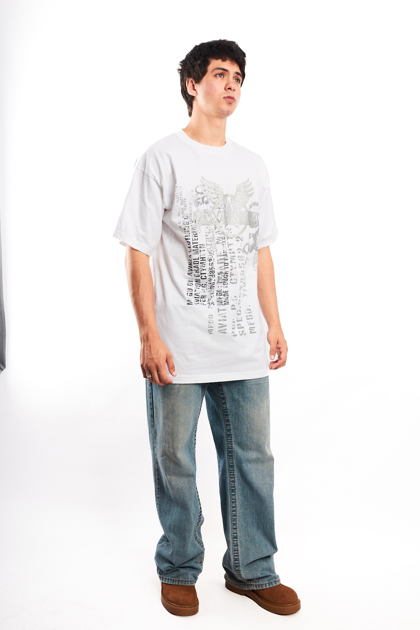 Y2K Vintage Avirex Graphic Tee (L)