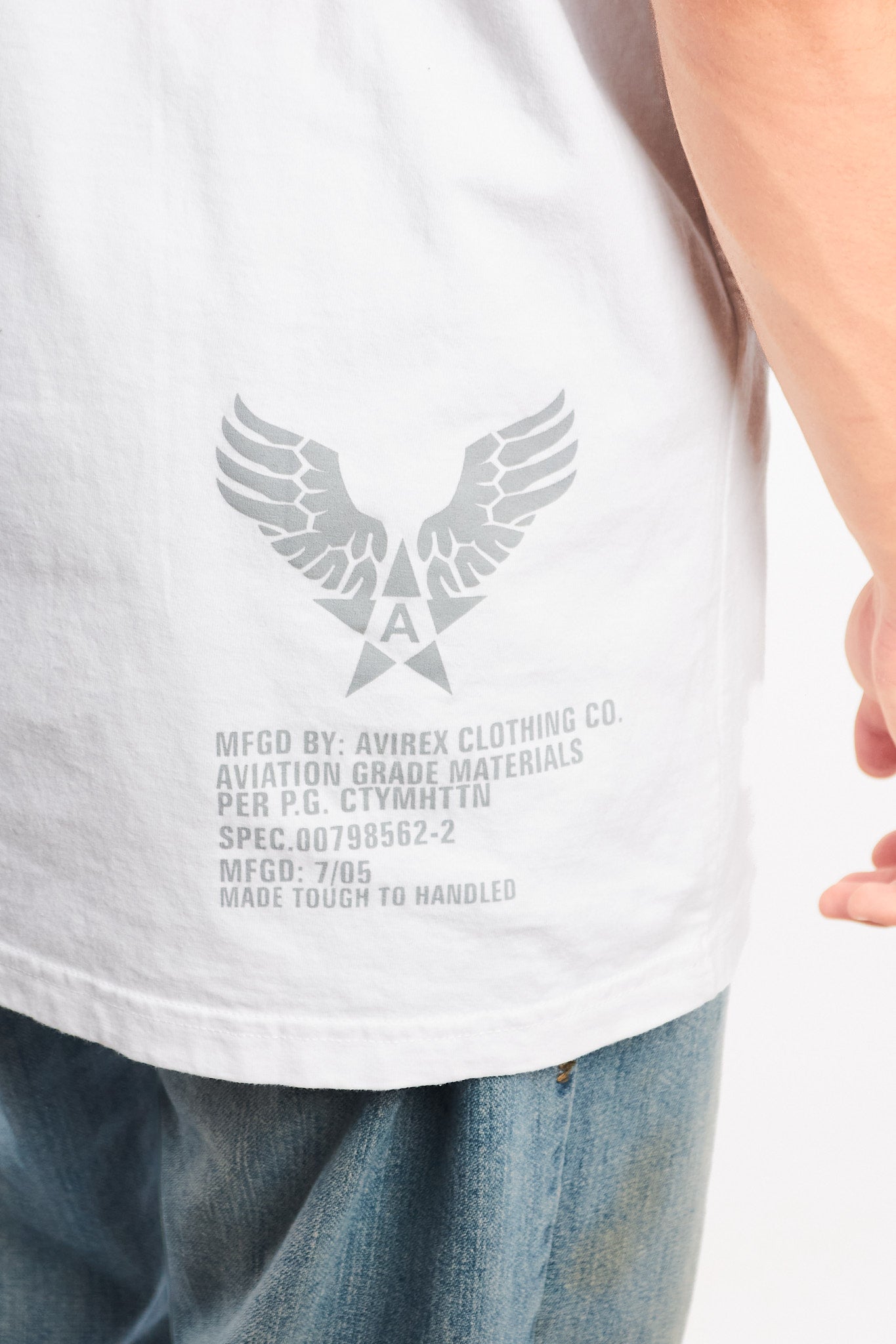 Y2K Vintage Avirex Graphic Tee (L)