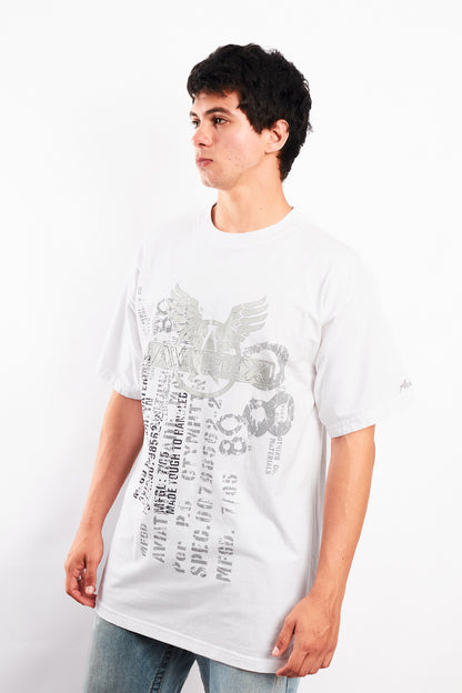 Y2K Vintage Avirex Graphic Tee (L)