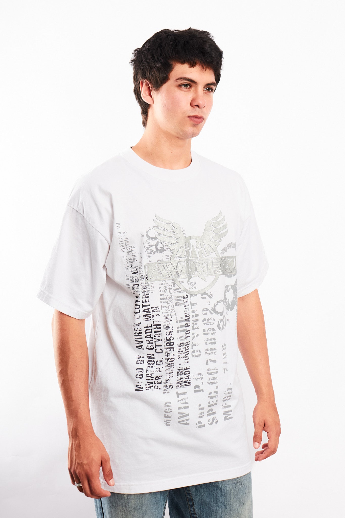 Y2K Vintage Avirex Graphic Tee (L)