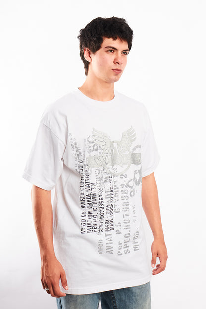 Y2K Vintage Avirex Graphic Tee (L)