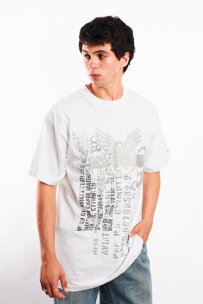 Y2K Vintage Avirex Graphic Tee (L)