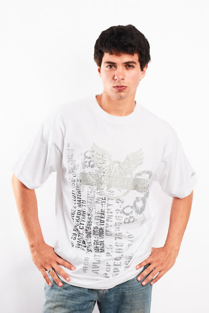 Y2K Vintage Avirex Graphic Tee (L)