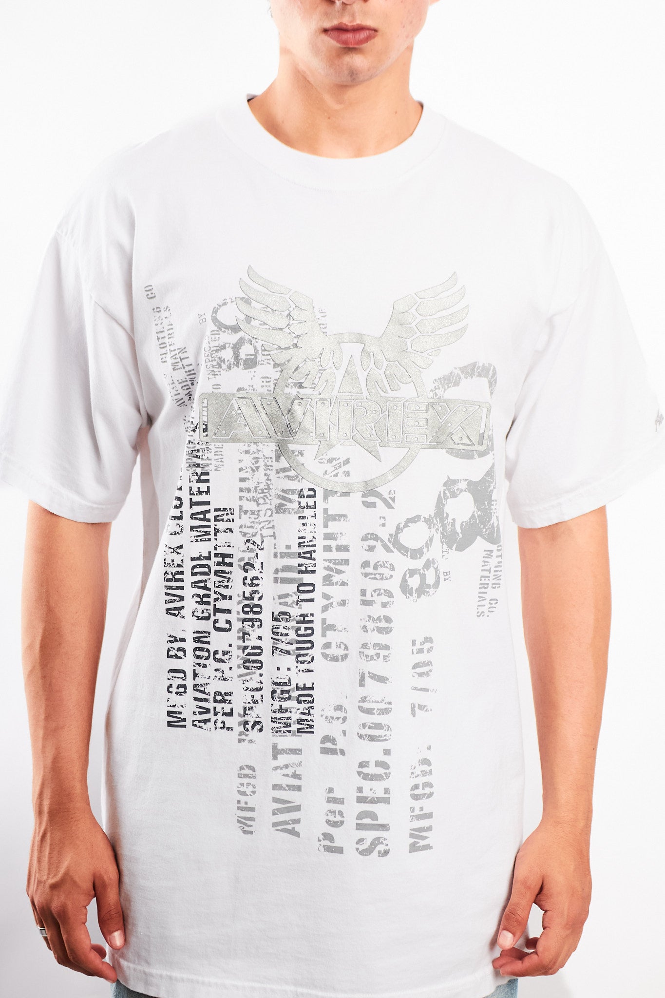 Y2K Vintage Avirex Graphic Tee (L)