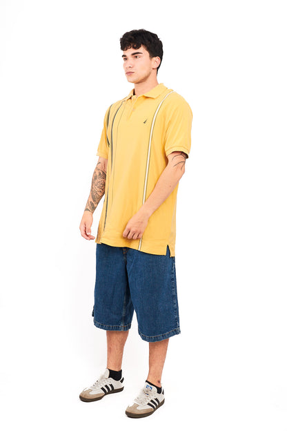 2000 Nautica Striped Polo Shirt (L/XL)
