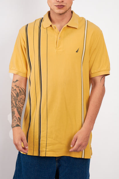 2000 Nautica Striped Polo Shirt (L/XL)