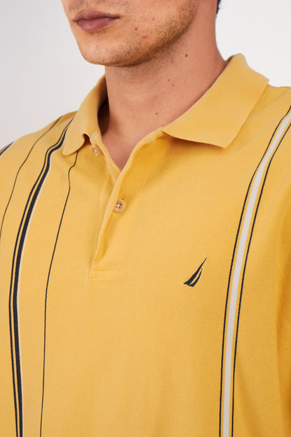 2000 Nautica Striped Polo Shirt (L/XL)