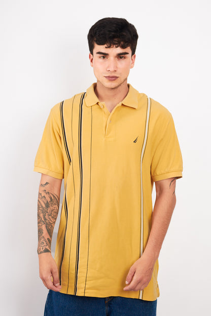 2000 Nautica Striped Polo Shirt (L/XL)