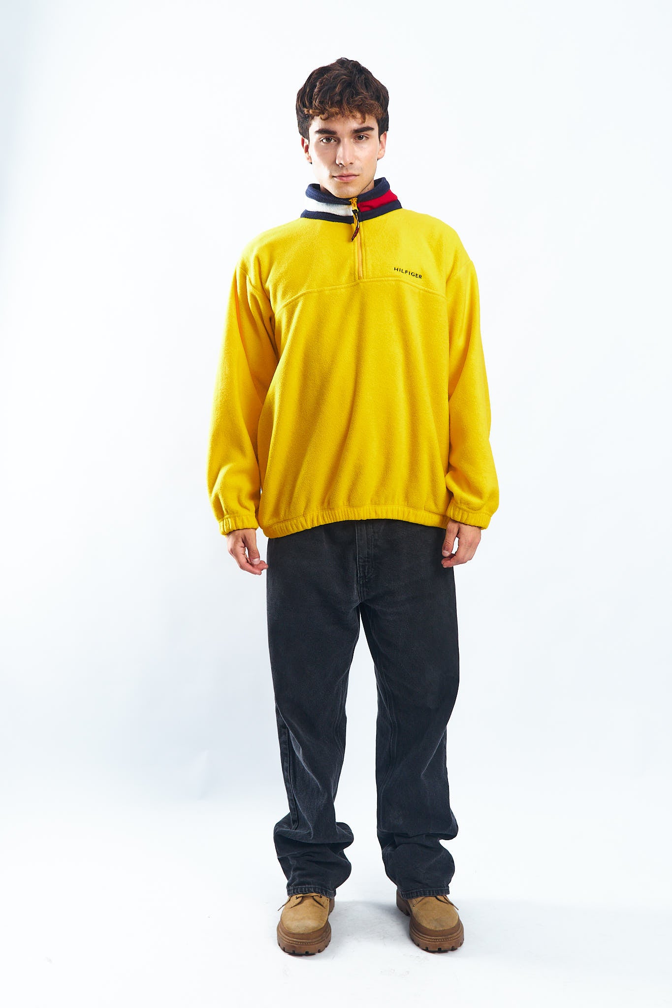 1990 Tommy Hilfiger Fleece Quarter Zip (XL/XXL)