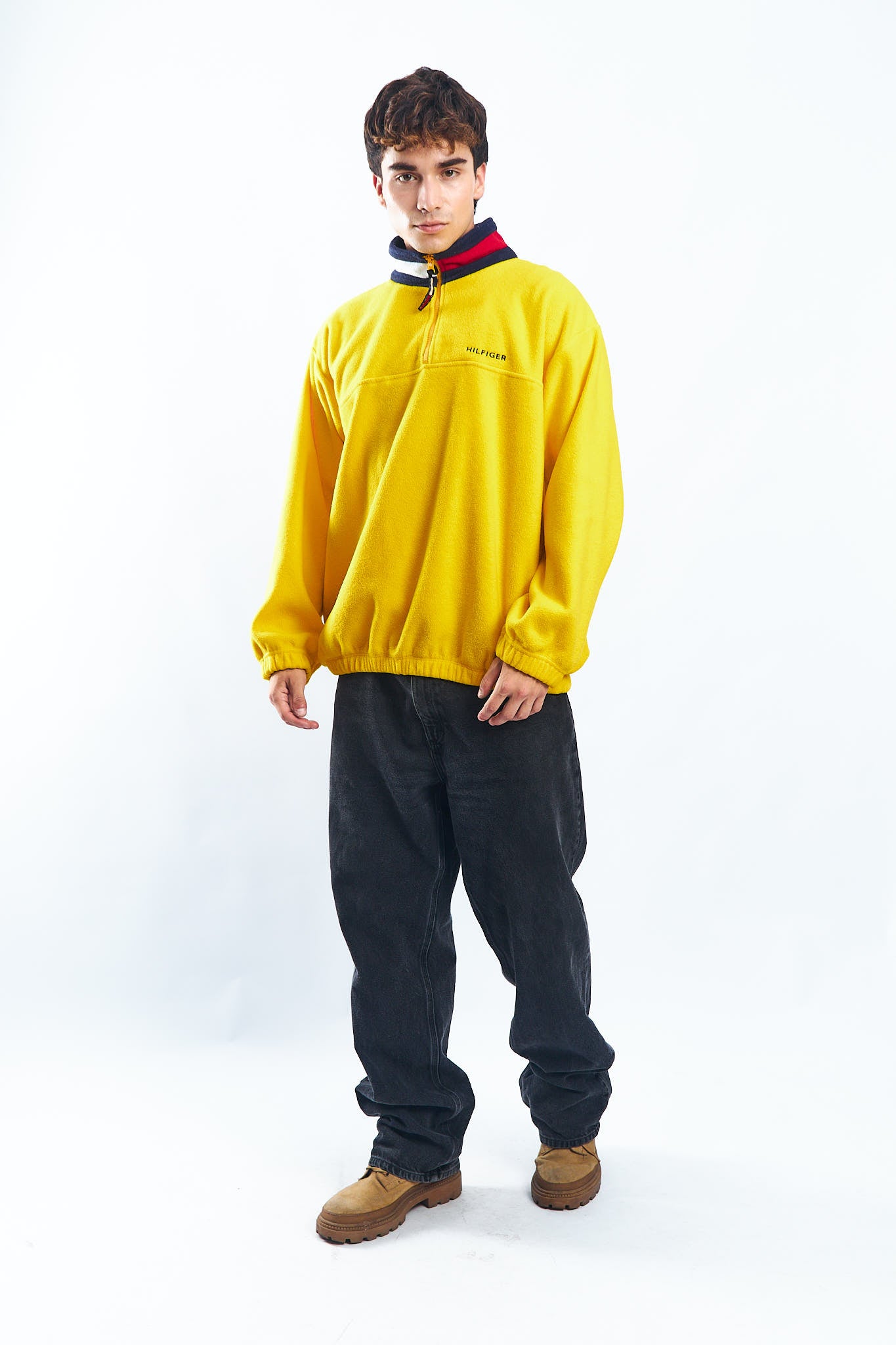1990 Tommy Hilfiger Fleece Quarter Zip (XL/XXL)