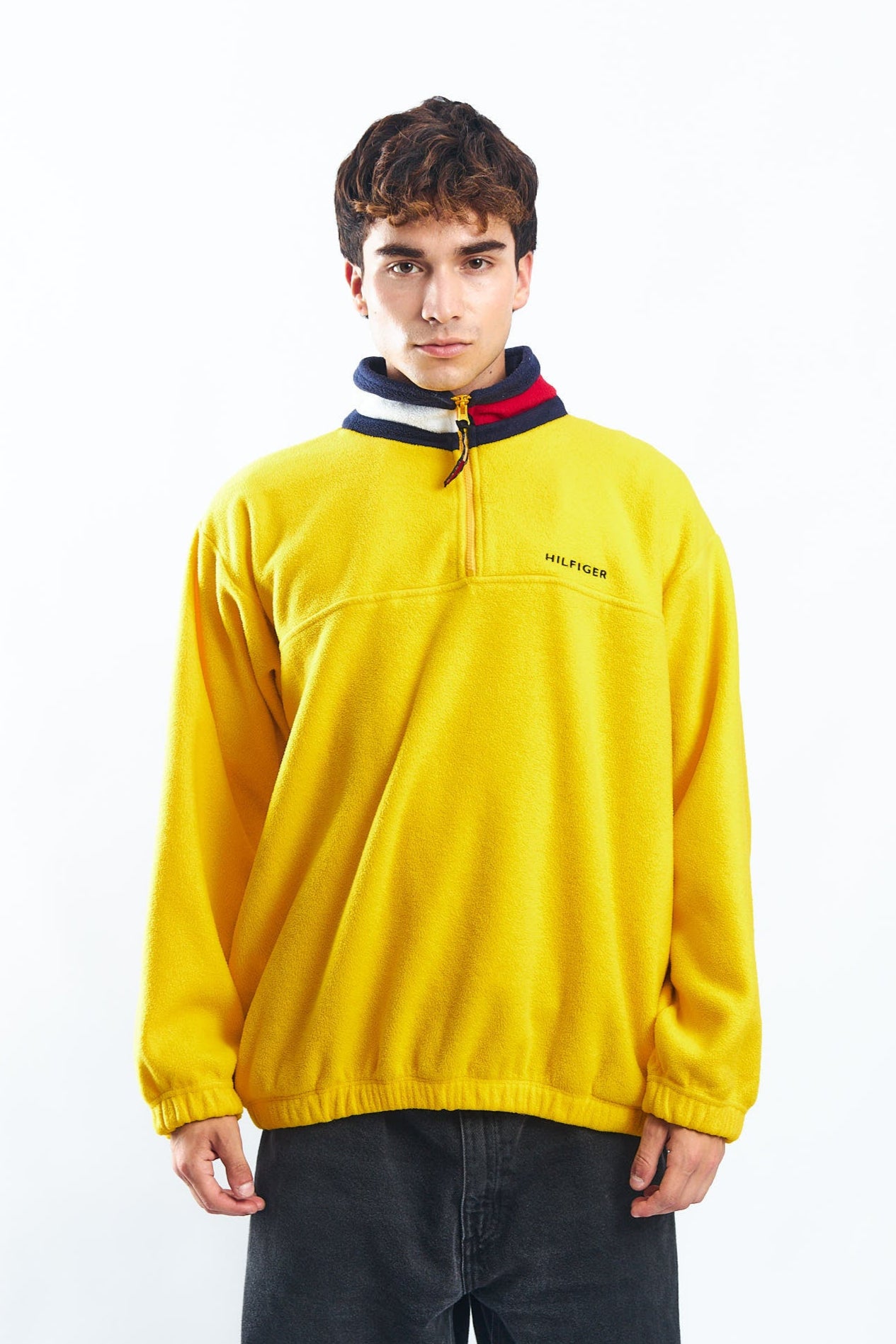 1990 Tommy Hilfiger Fleece Quarter Zip (XL/XXL)