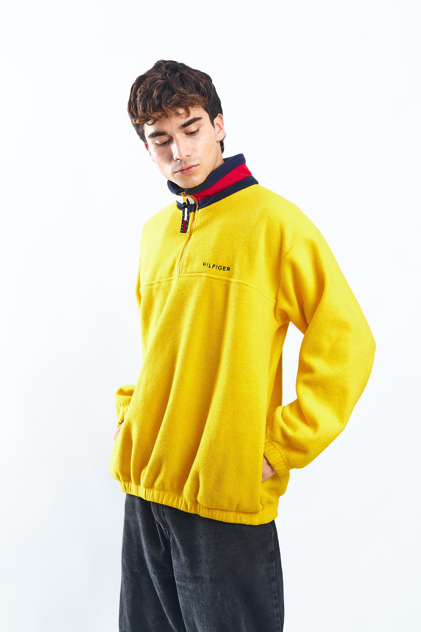 1990 Tommy Hilfiger Fleece Quarter Zip (XL/XXL)
