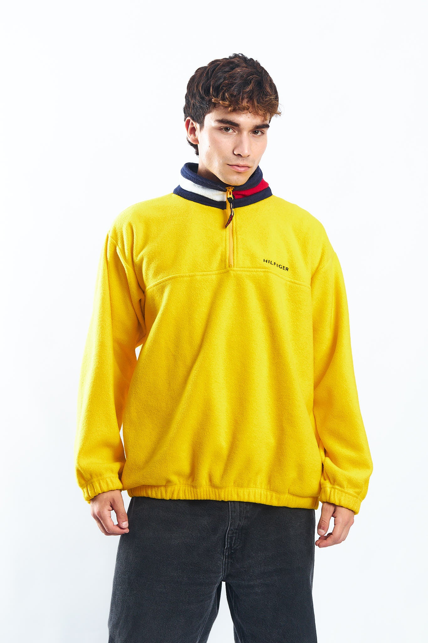 1990 Tommy Hilfiger Fleece Quarter Zip (XL/XXL)