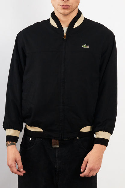 2000 Vintage Lacoste Reversible Night Blue/ Tartan Bomber Jacket (M)
