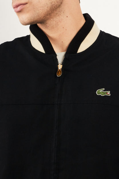 2000 Vintage Lacoste Reversible Night Blue/ Tartan Bomber Jacket (M)