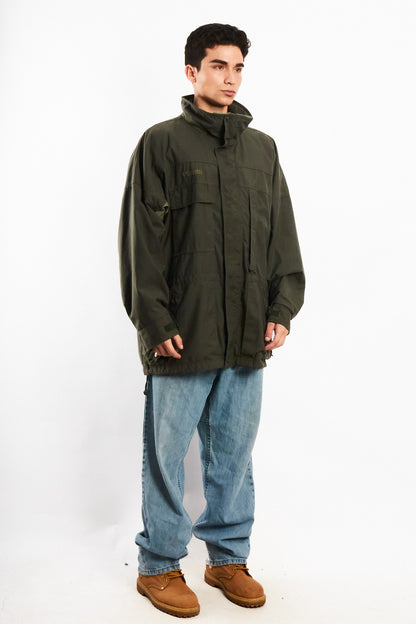 2000 Vintage Columbia Army Green Jacket (XL/XXL)