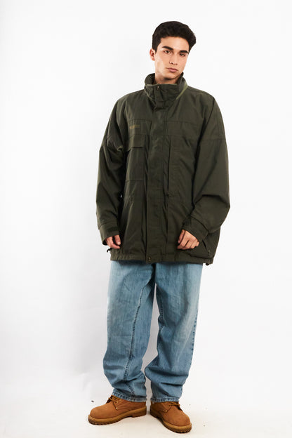 2000 Vintage Columbia Army Green Jacket (XL/XXL)