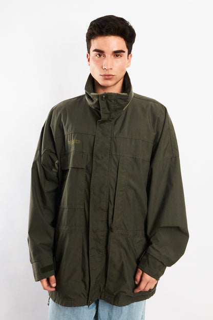 2000 Vintage Columbia Army Green Jacket (XL/XXL)