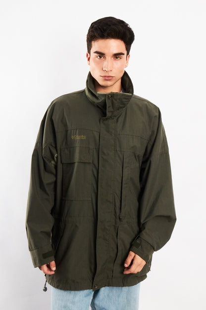 2000 Vintage Columbia Army Green Jacket (XL/XXL)