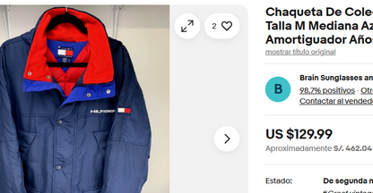 1990 Vintage Tommy Hilfiger Down Puffer Parka Jacket (M/L)