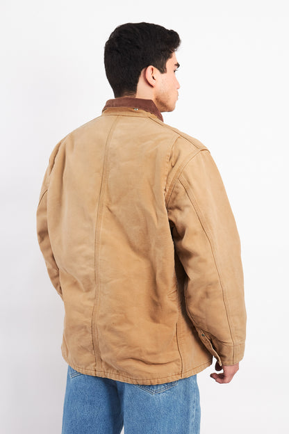 Vintage Carhartt C01 Hamilton Brown Michigan Chore Coat (M/L)