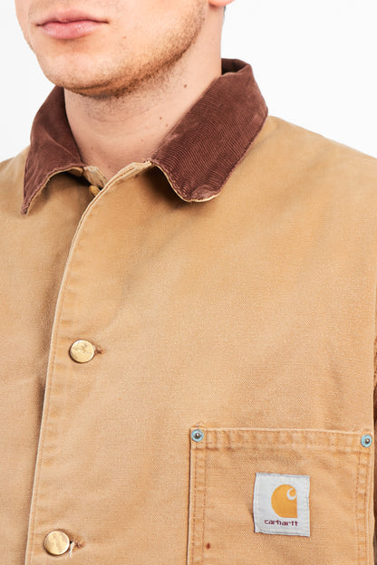Vintage Carhartt C01 Hamilton Brown Michigan Chore Coat (M/L)