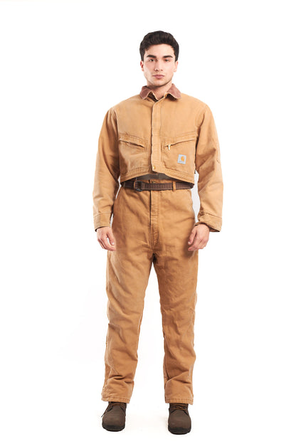 1980 Vintage Carhartt Reworked Suit Cropped Jacket + Baggy Pant (M/L)