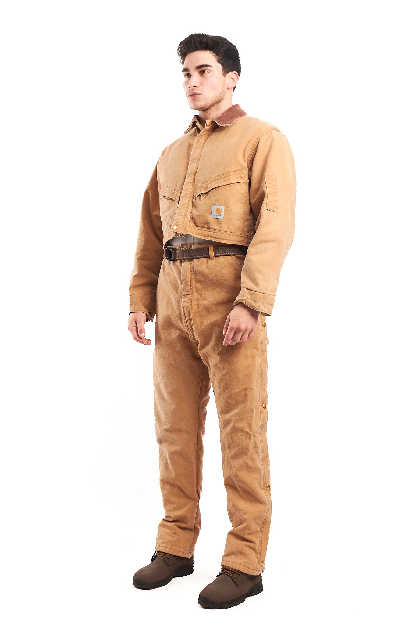 1980 Vintage Carhartt Reworked Suit Cropped Jacket + Baggy Pant (M/L)