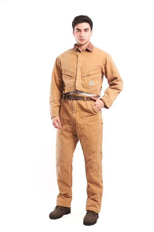 1980 Vintage Carhartt Reworked Suit Cropped Jacket + Baggy Pant (M/L)