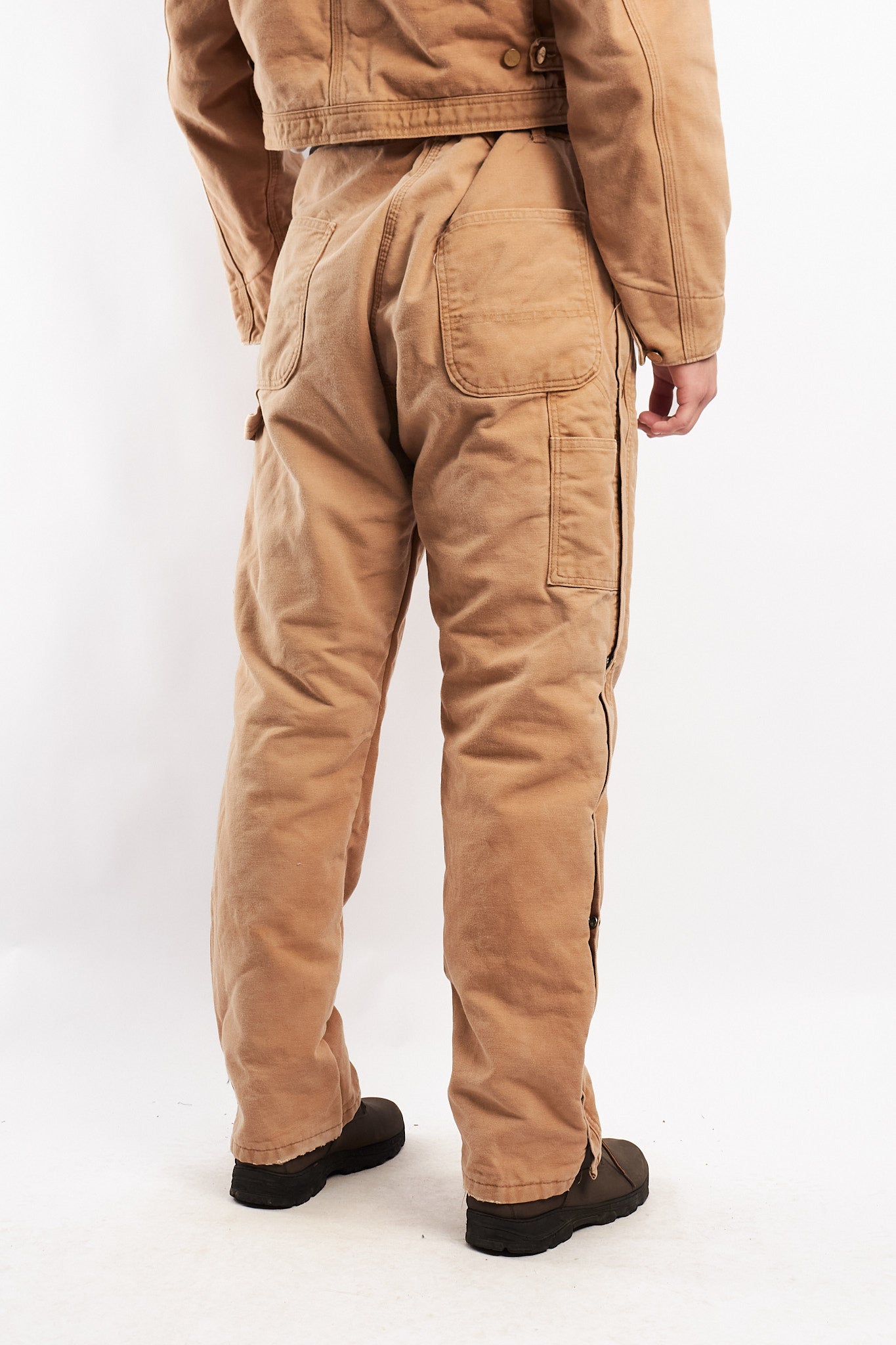 1980 Vintage Carhartt Reworked Suit Cropped Jacket + Baggy Pant (M/L)