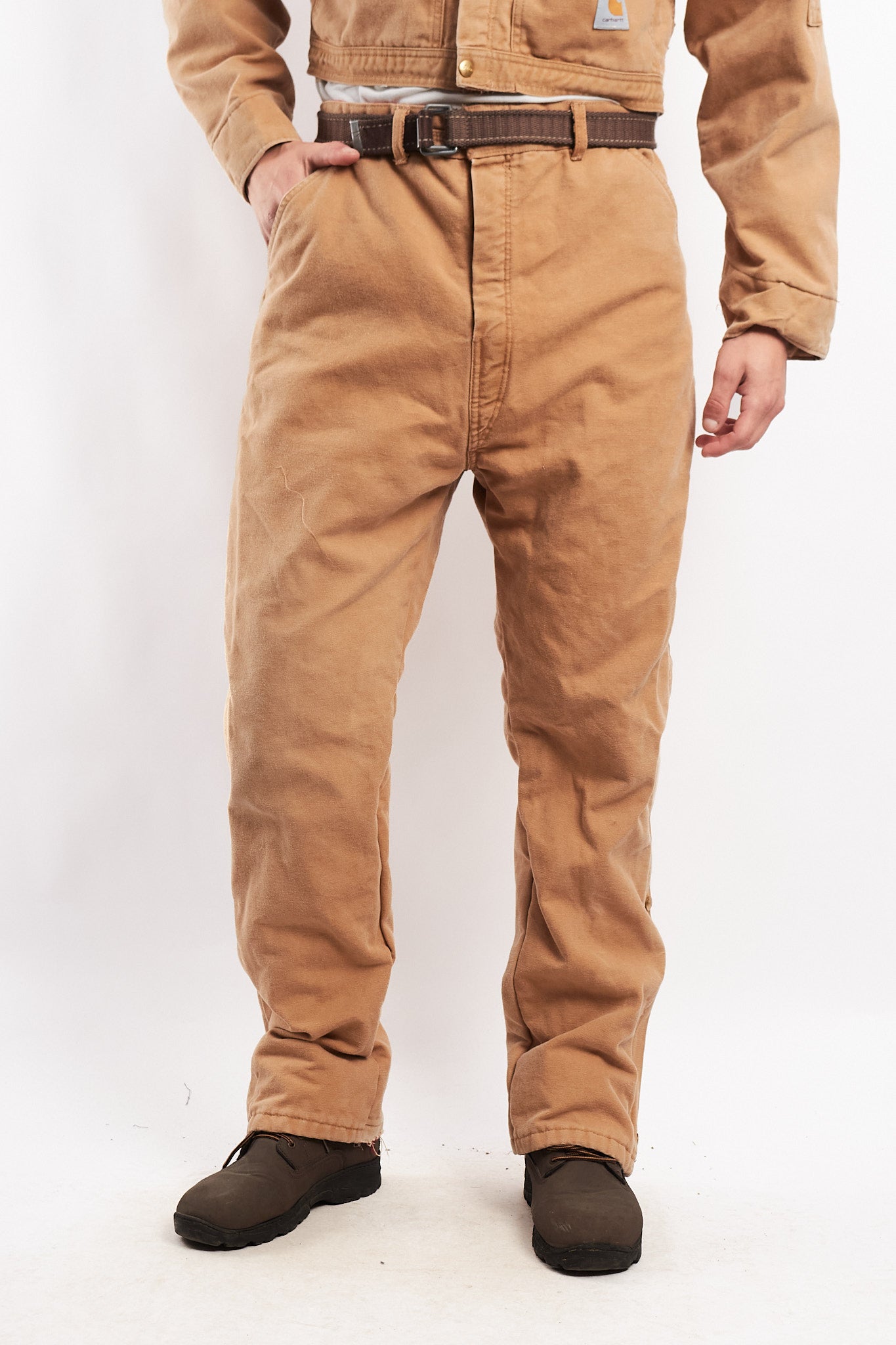 1980 Vintage Carhartt Reworked Suit Cropped Jacket + Baggy Pant (M/L)