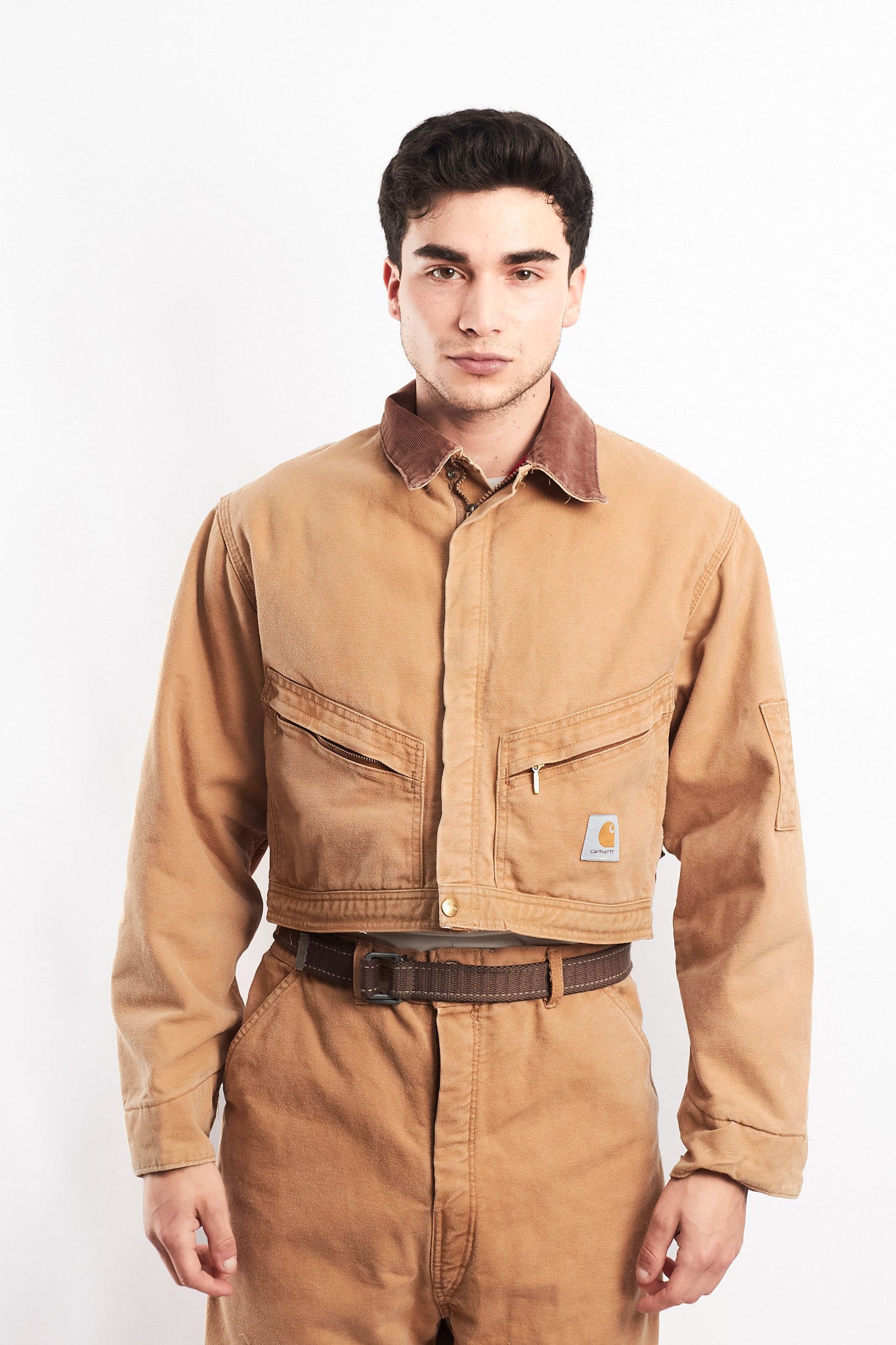 1980 Vintage Carhartt Reworked Suit Cropped Jacket + Baggy Pant (M/L)