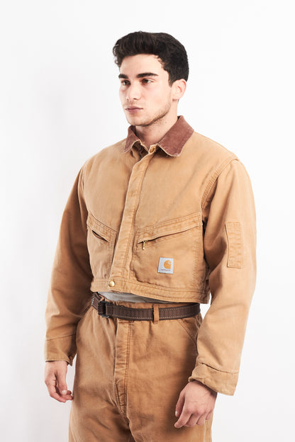 1980 Vintage Carhartt Reworked Suit Cropped Jacket + Baggy Pant (M/L)