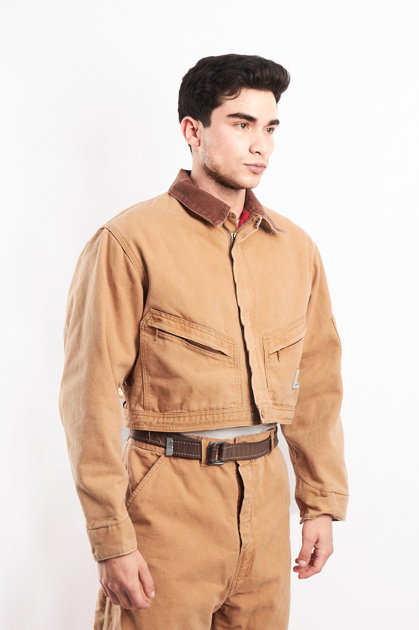 1980 Vintage Carhartt Reworked Suit Cropped Jacket + Baggy Pant (M/L)