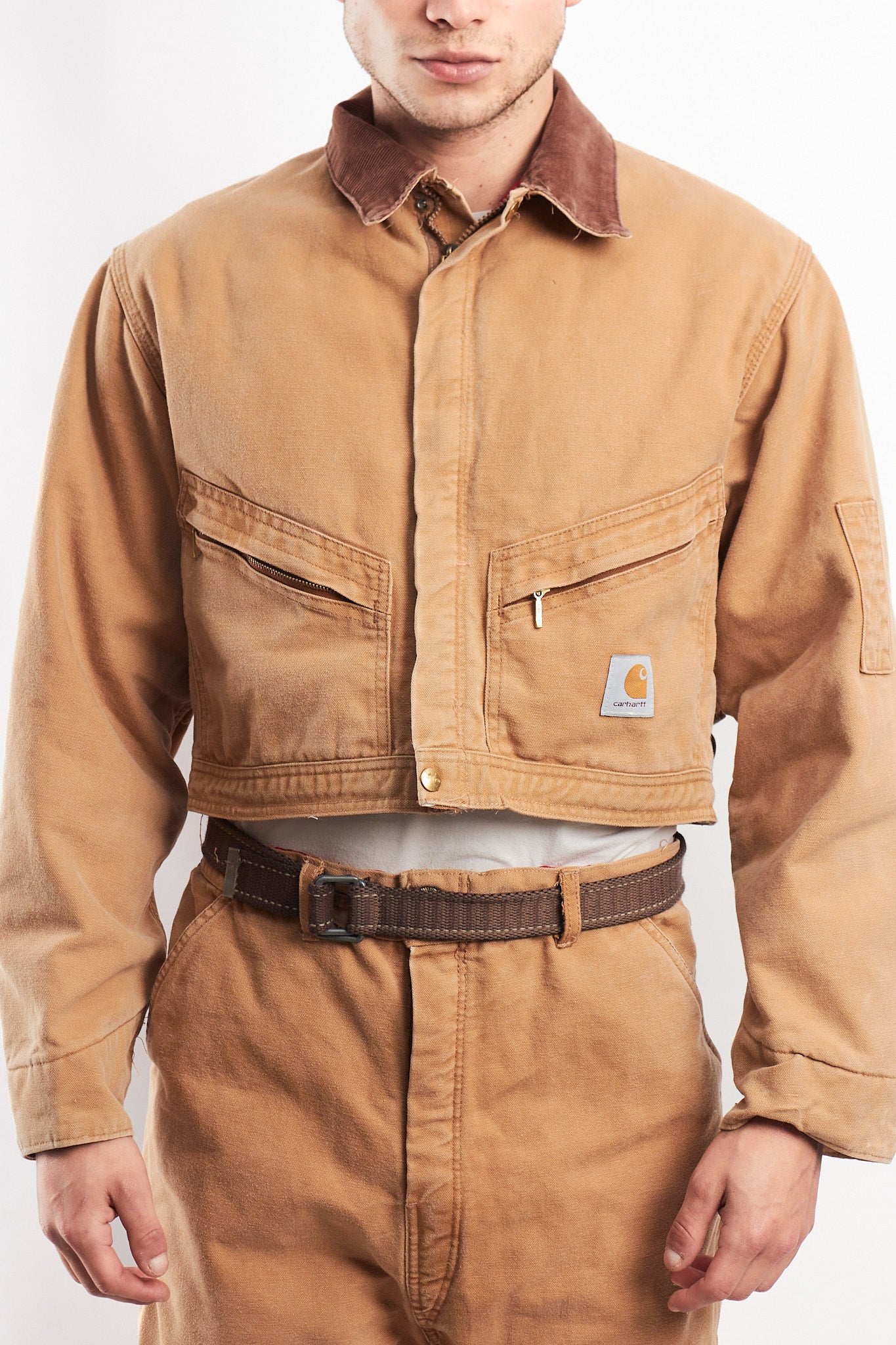 1980 Vintage Carhartt Reworked Suit Cropped Jacket + Baggy Pant (M/L)