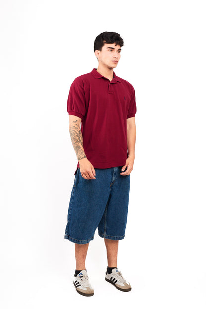 1990 Vintage Nautica Wine Polo Shirt (M/L)