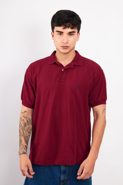 1990 Vintage Nautica Wine Polo Shirt (M/L)