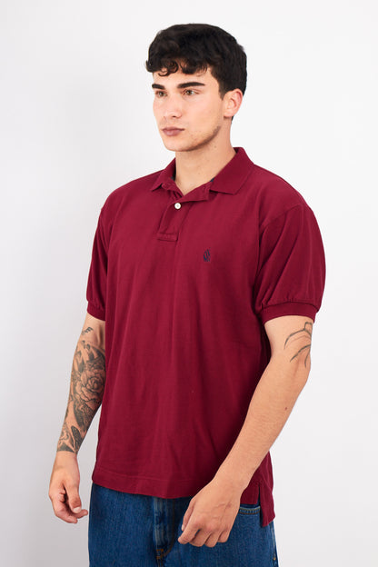 1990 Vintage Nautica Wine Polo Shirt (M/L)