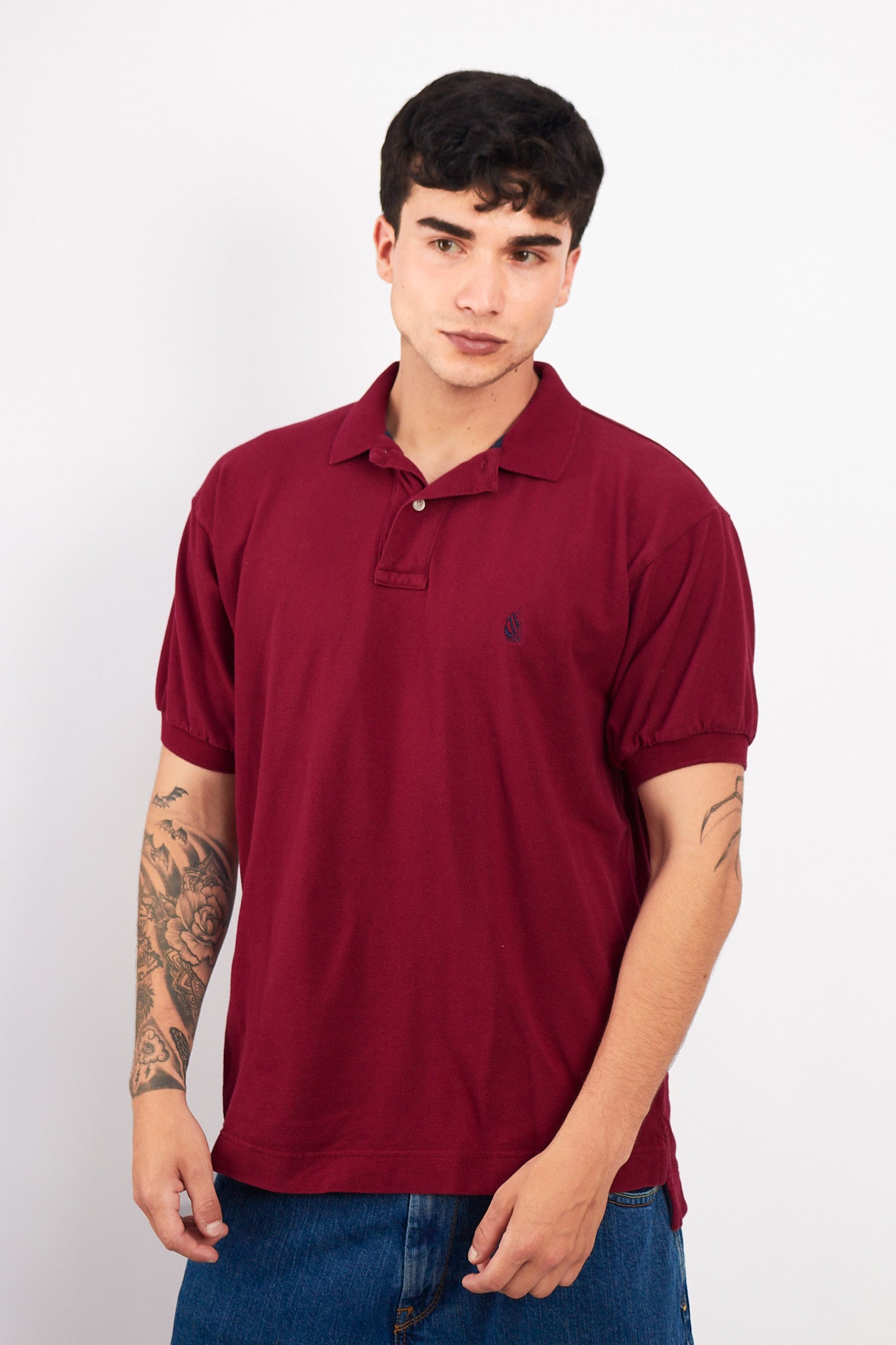 1990 Vintage Nautica Wine Polo Shirt (M/L)