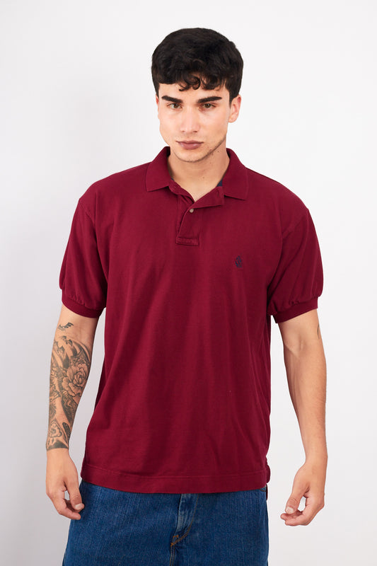 1990 Vintage Nautica Wine Polo Shirt (M/L)