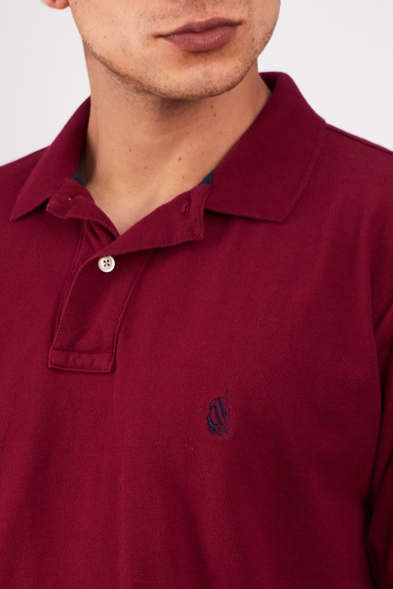 1990 Vintage Nautica Wine Polo Shirt (M/L)