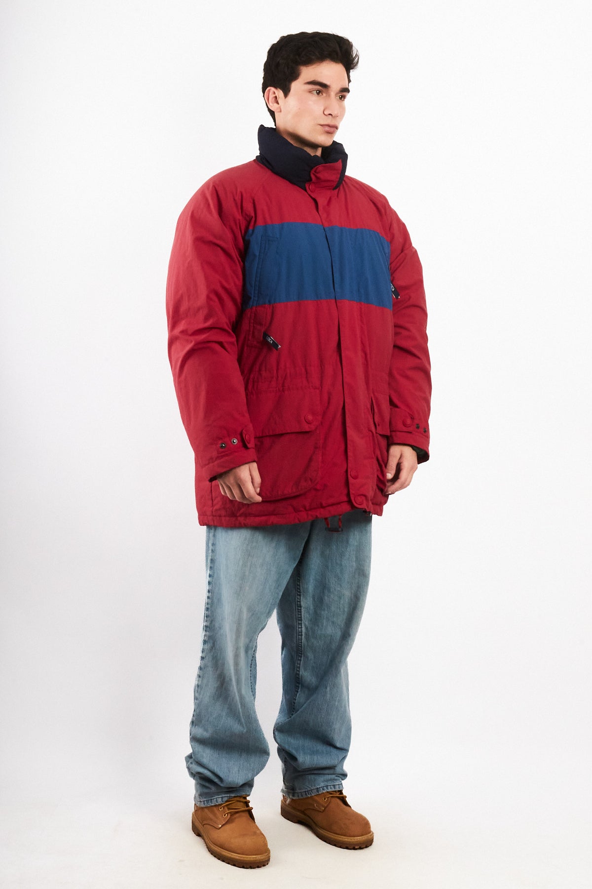 1990 Vintage Nautica Colorblock Impermeable Down Padded Jacket (L/XL)