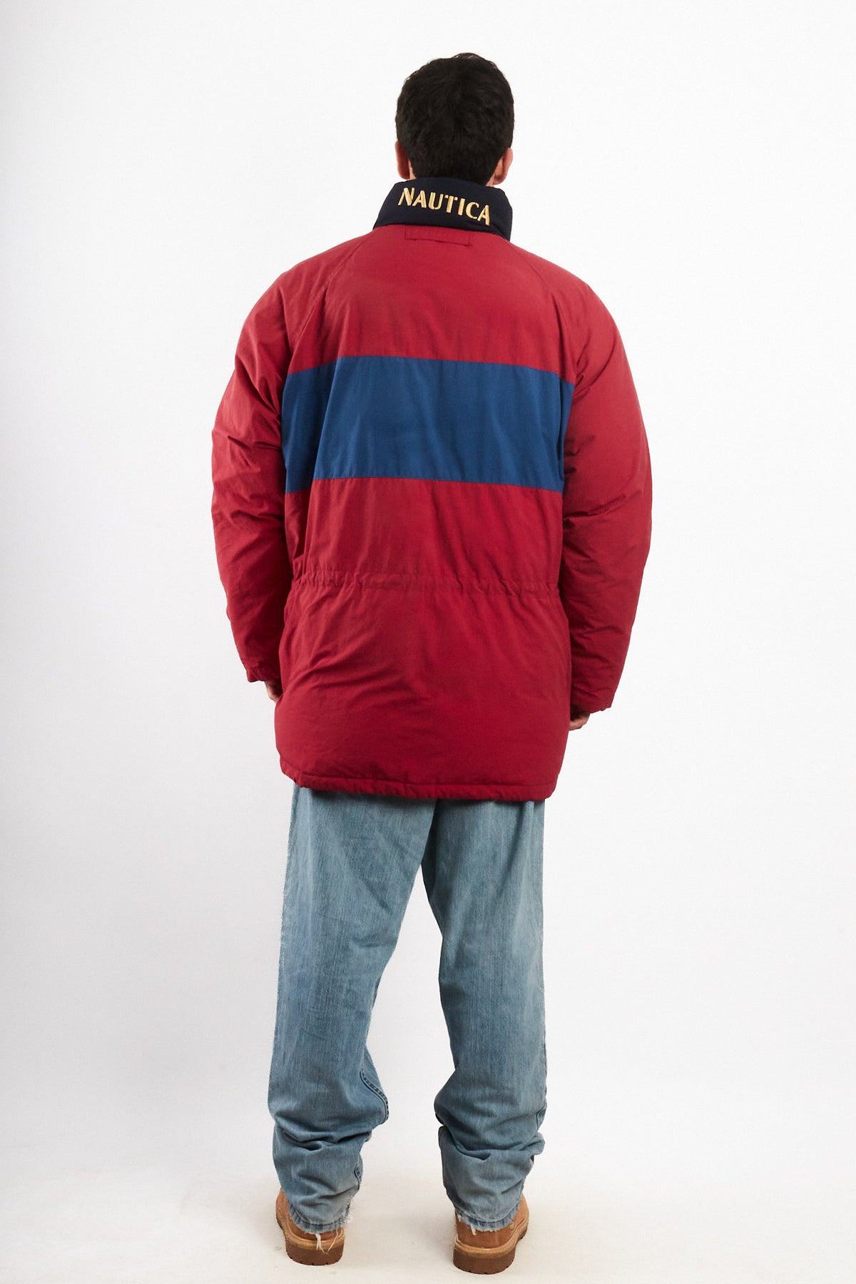 1990 Vintage Nautica Colorblock Impermeable Down Padded Jacket (L/XL)