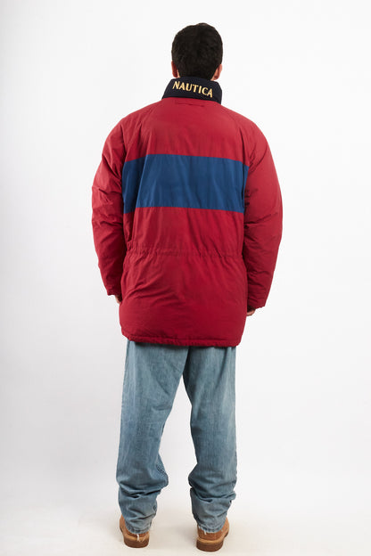 1990 Vintage Nautica Colorblock Impermeable Down Padded Jacket (L/XL)