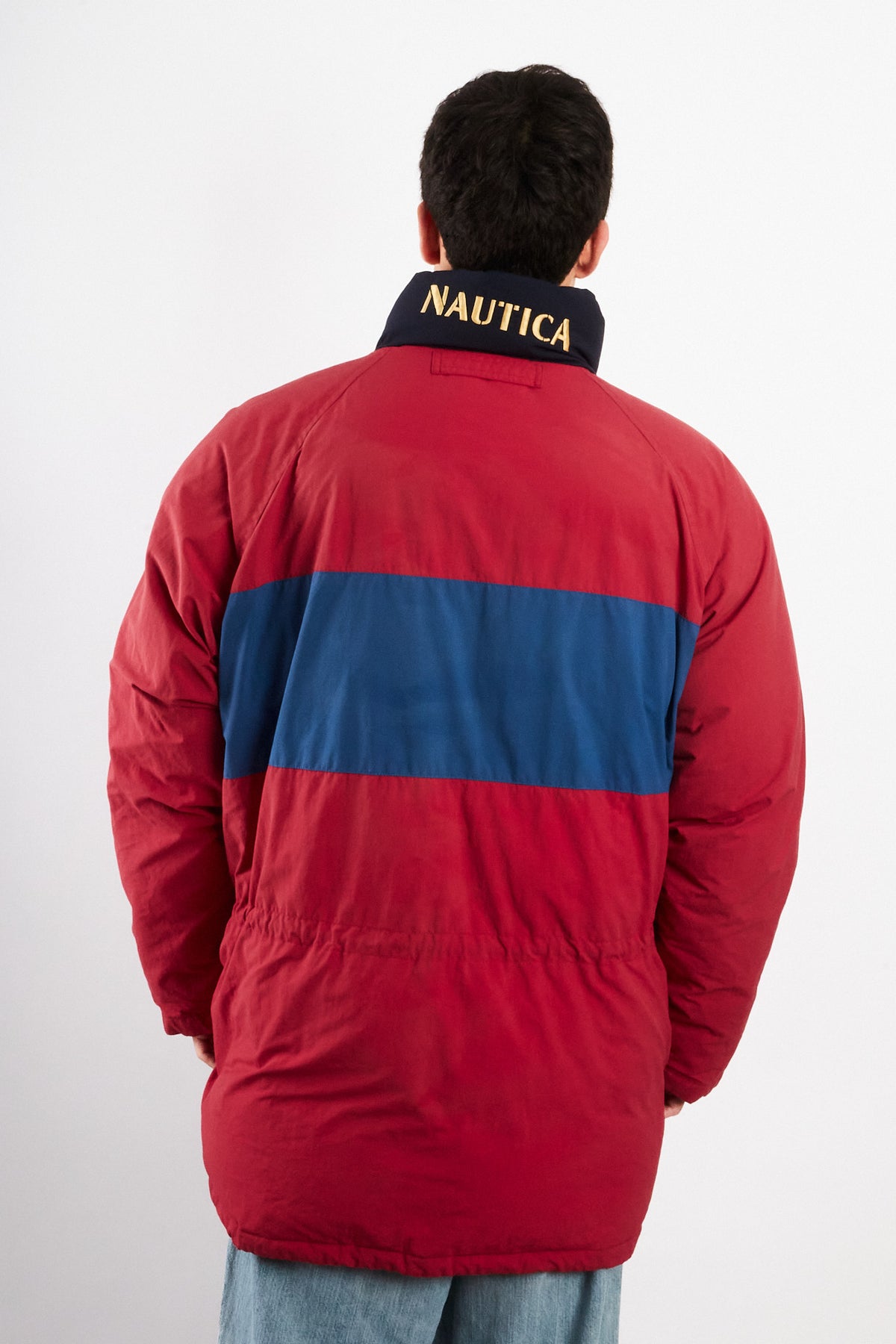 1990 Vintage Nautica Colorblock Impermeable Down Padded Jacket (L/XL)