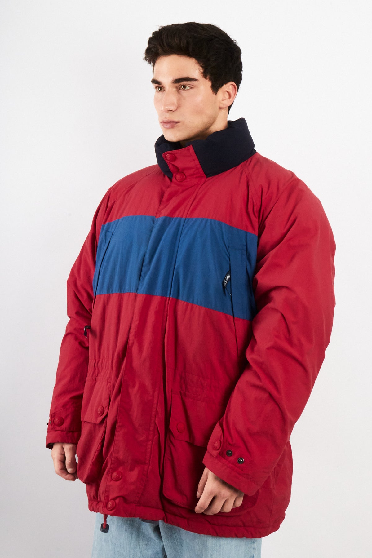 1990 Vintage Nautica Colorblock Impermeable Down Padded Jacket (L/XL)