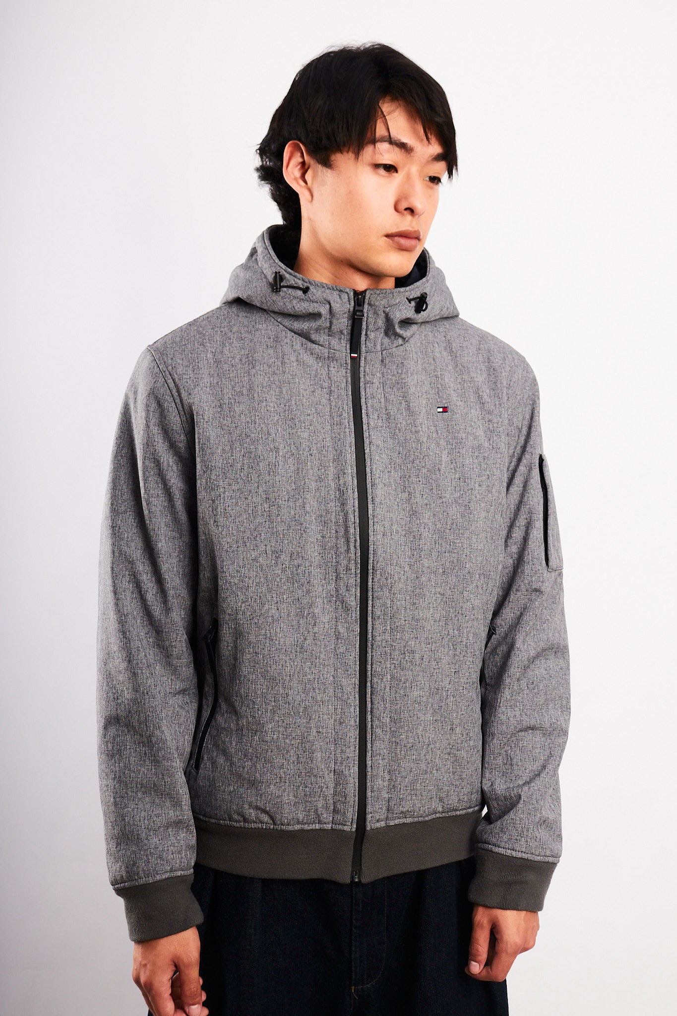 2000 Vintage Tommy Hilfiger Impermeable Cement Jacket (M)