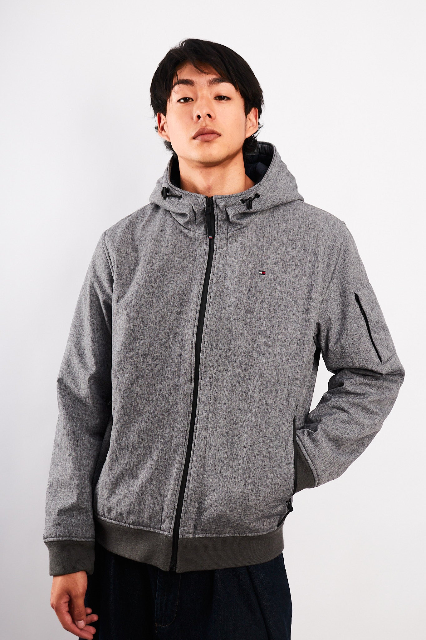 2000 Vintage Tommy Hilfiger Impermeable Cement Jacket (M)